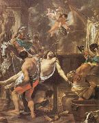 Brun, Charles Le The Martyrdom of St John the Evangelisth at the Porta Latina oil painting artist